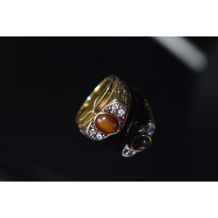 Sky Jewelry Мужское кольцо с камнем *Тигровый Глаз