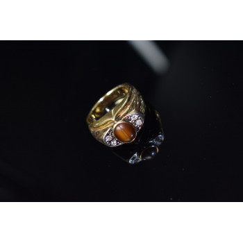 Sky Jewelry Мужское кольцо с камнем *Тигровый Глаз