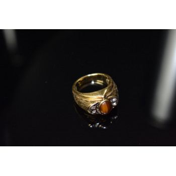 Sky Jewelry Мужское кольцо с камнем *Тигровый Глаз