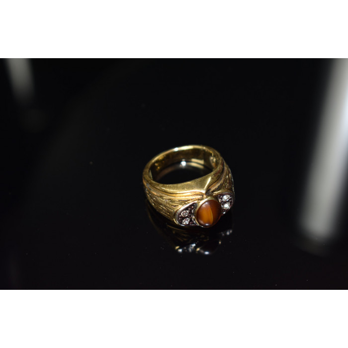 Sky Jewelry Мужское кольцо с камнем *Тигровый Глаз