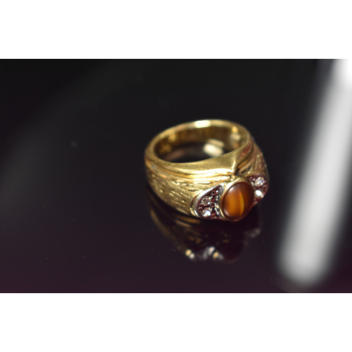 Sky Jewelry Мужское кольцо с камнем *Тигровый Глаз