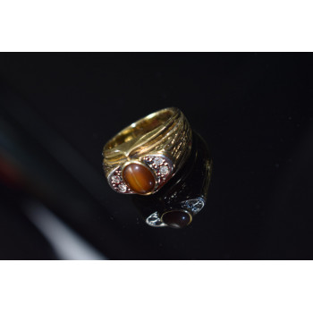 Sky Jewelry Мужское кольцо с камнем *Тигровый Глаз
