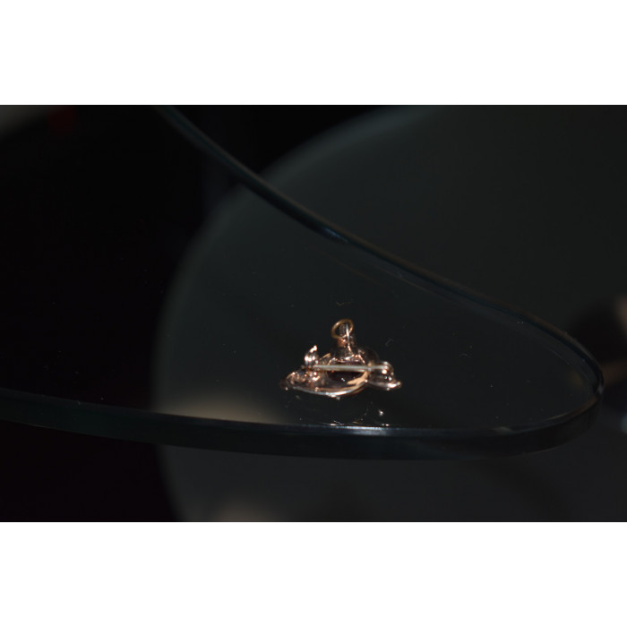 Sky Jewelry Серебряная брошь-кулон с аметистом и фианитом