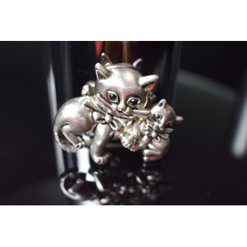 Sky Jewelry Серебряная брошь *КОТЫ*