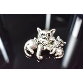 Sky Jewelry Серебряная брошь *КОТЫ*