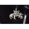 Sky Jewelry Серебряная брошь *КОТЫ*
