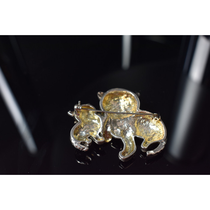 Sky Jewelry Серебряная брошь *КОТЫ*