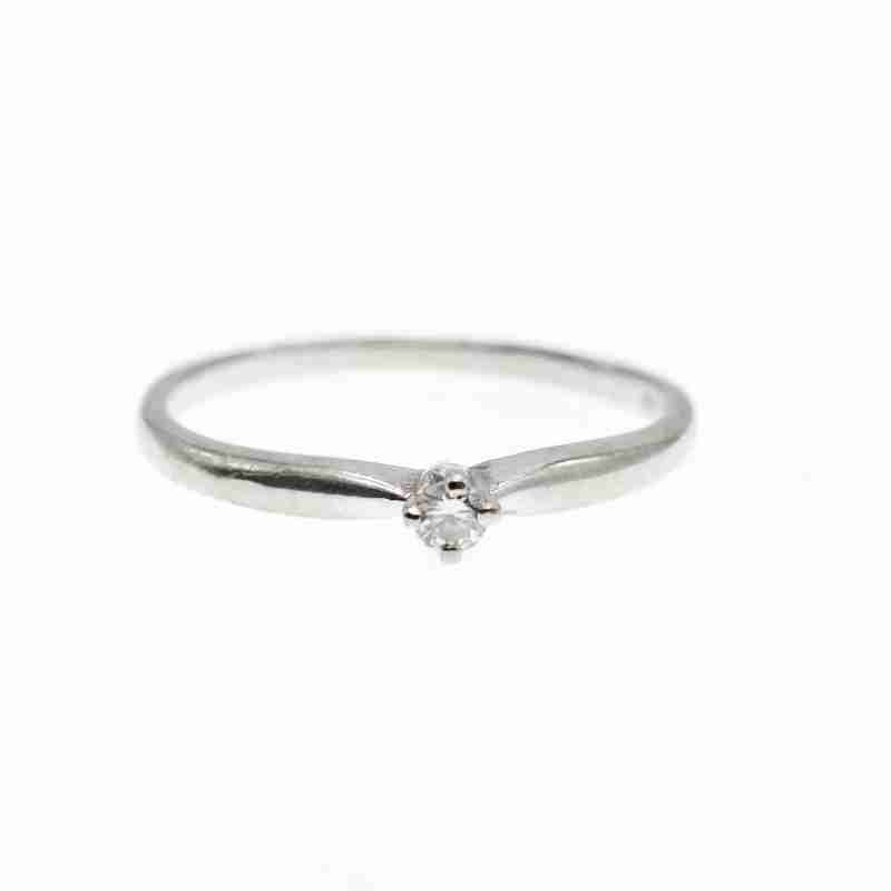 Sky Jewelry Золотое кольцо 14К (585 проба) с бриллиантом