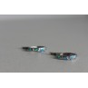 Sky Jewelry Серебряные серьги с опалом и фианитами