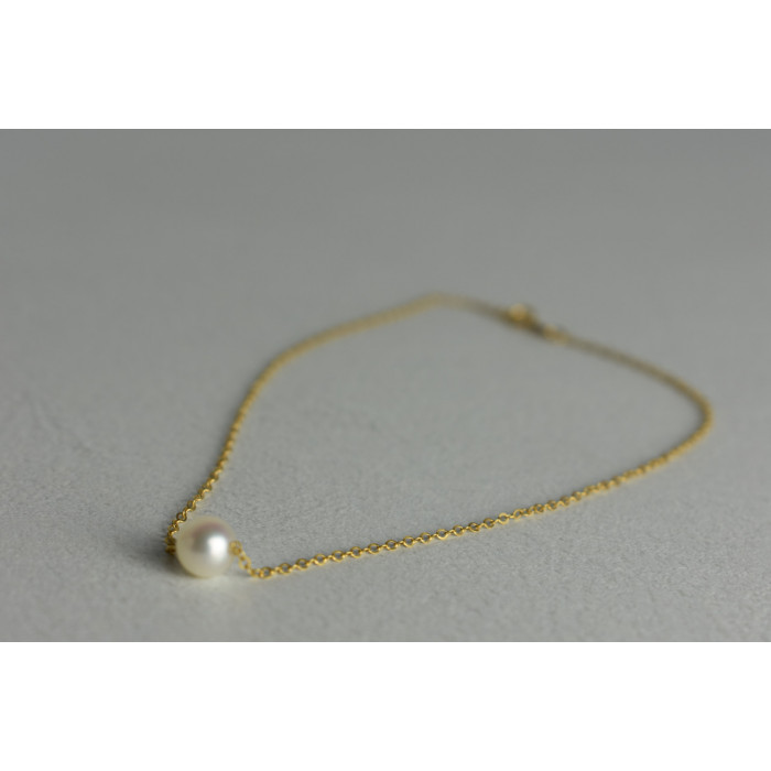 Sky Jewelry Детская Золотая цепочка с жемчугом