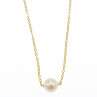 Sky Jewelry Детская Золотая цепочка с жемчугом