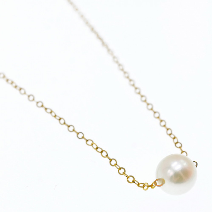 Sky Jewelry Детская Золотая цепочка с жемчугом