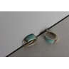 Sky Jewelry Серебряные серьги с Бирюзой и камнями Морион