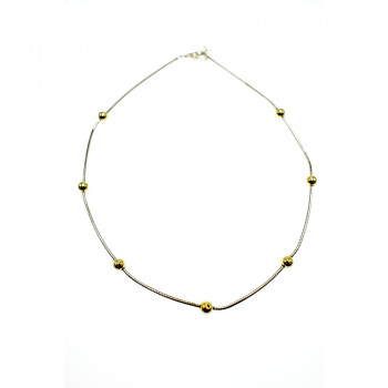 Sky Jewelry Классическое серебряное ожерелье Italy Milor