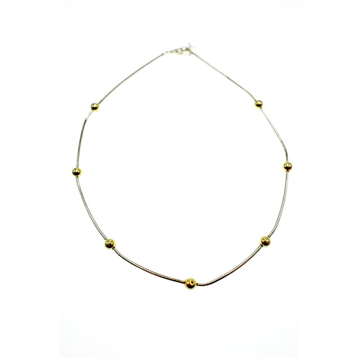 Sky Jewelry Классическое серебряное ожерелье Italy Milor