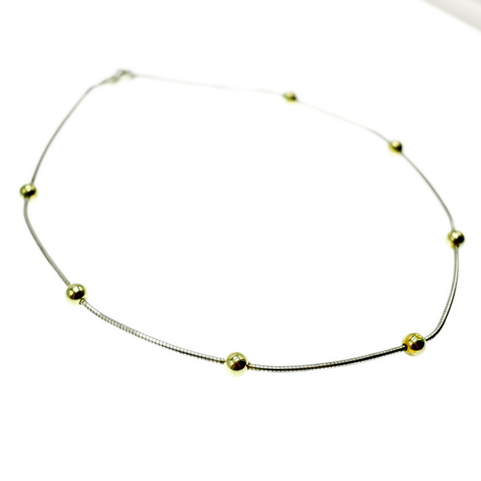 Sky Jewelry Классическое серебряное ожерелье Italy Milor