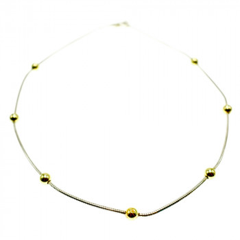 Sky Jewelry Классическое серебряное ожерелье Italy Milor