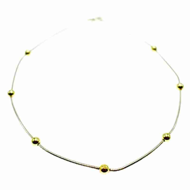 Sky Jewelry Классическое серебряное ожерелье Italy Milor