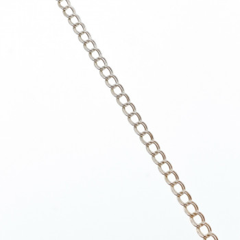 Sky Jewelry Серебряный браслет с золотым Сердцем 14К (585 проба)