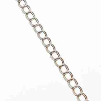 Sky Jewelry Серебряный браслет с золотым Сердцем 14К (585 проба)