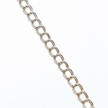 Sky Jewelry Серебряный браслет с золотым Сердцем 14К (585 проба)