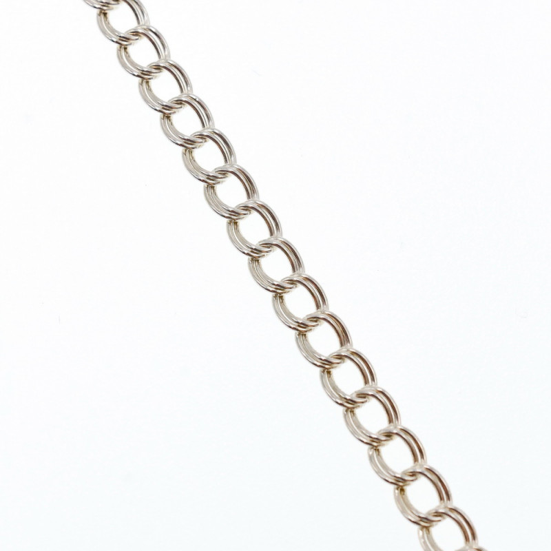 Sky Jewelry Серебряный браслет с золотым Сердцем 14К (585 проба)