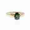 Sky Jewelry Золотое кольцо 14К (585 проба) с Зеленым Топазом