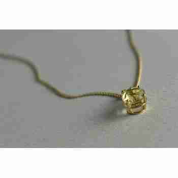 Sky Jewelry Золотая цепочка 14К (585 проба)  с кулоном камень Демантоид