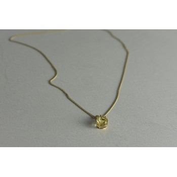 Sky Jewelry Золотая цепочка 14К (585 проба)  с кулоном камень Демантоид