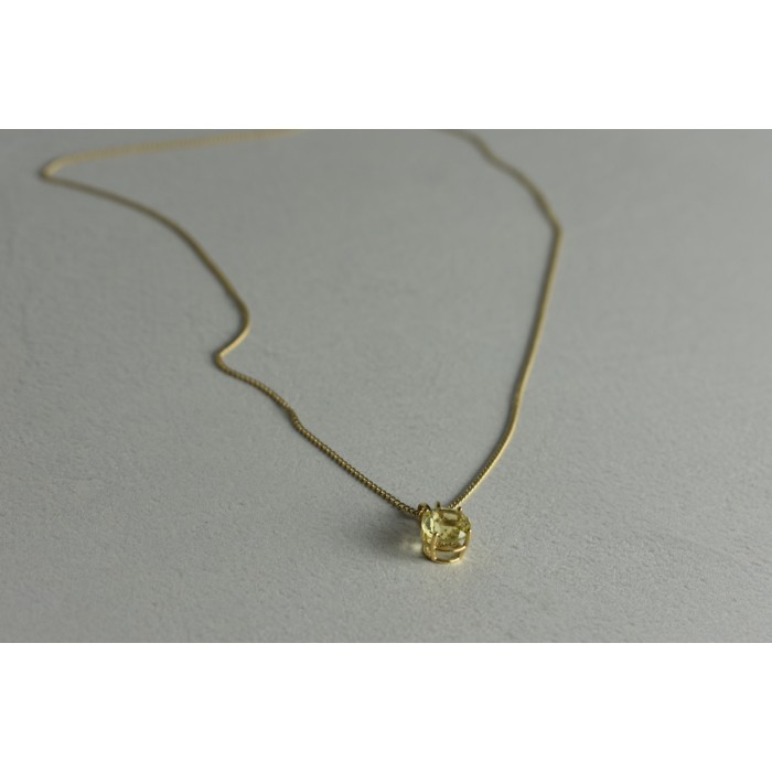 Sky Jewelry Золотая цепочка 14К (585 проба)  с кулоном камень Демантоид