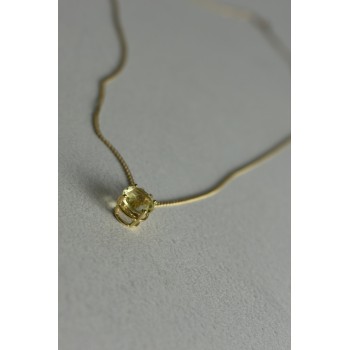 Sky Jewelry Золотая цепочка 14К (585 проба)  с кулоном камень Демантоид