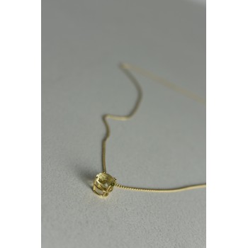 Sky Jewelry Золотая цепочка 14К (585 проба)  с кулоном камень Демантоид