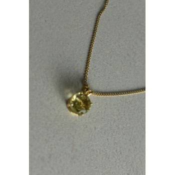 Sky Jewelry Золотая цепочка 14К (585 проба)  с кулоном камень Демантоид