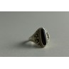 Sky Jewelry Серебряное кольцо с черным Турмалином (Шерл)