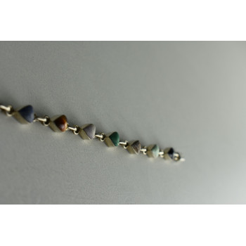 Sky Jewelry Серебряный браслет 925 пробы с поделочными камнями