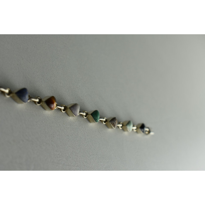 Sky Jewelry Серебряный браслет 925 пробы с поделочными камнями