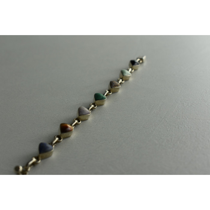 Sky Jewelry Серебряный браслет 925 пробы с поделочными камнями