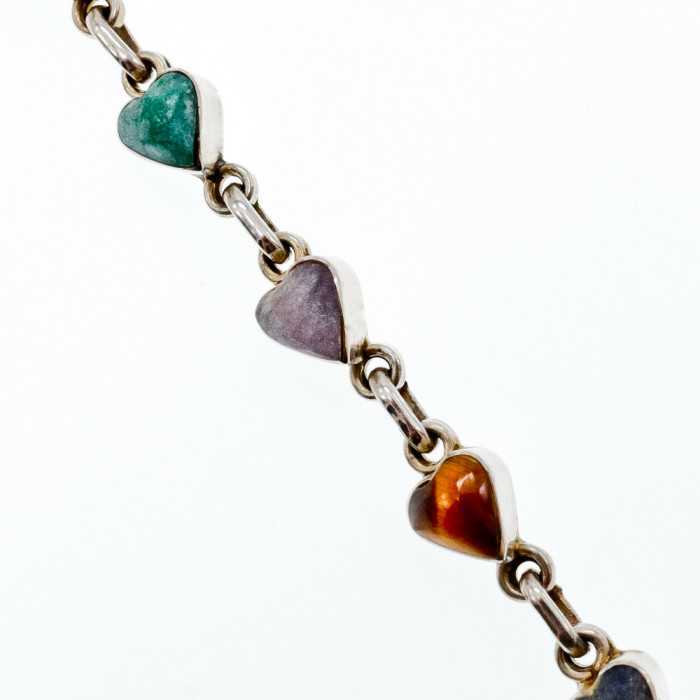 Sky Jewelry Серебряный браслет 925 пробы с поделочными камнями