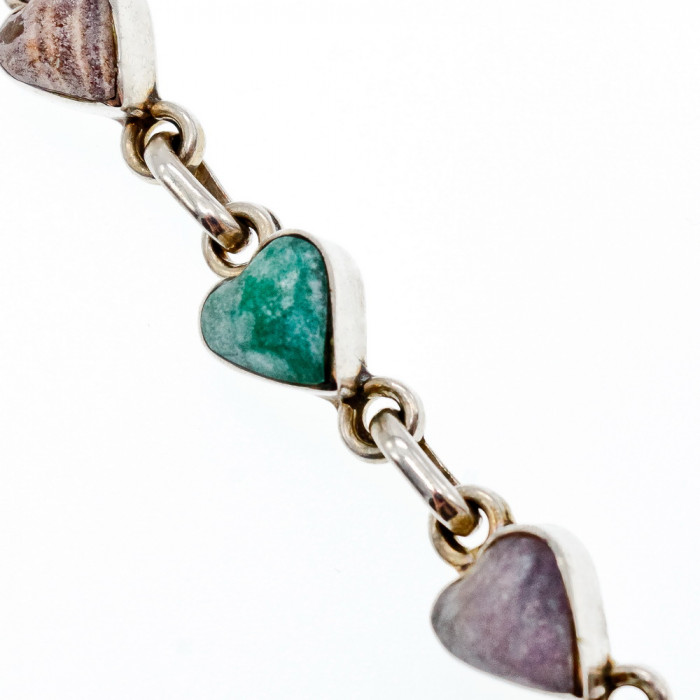 Sky Jewelry Серебряный браслет 925 пробы с поделочными камнями