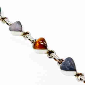 Sky Jewelry Серебряный браслет 925 пробы с поделочными камнями