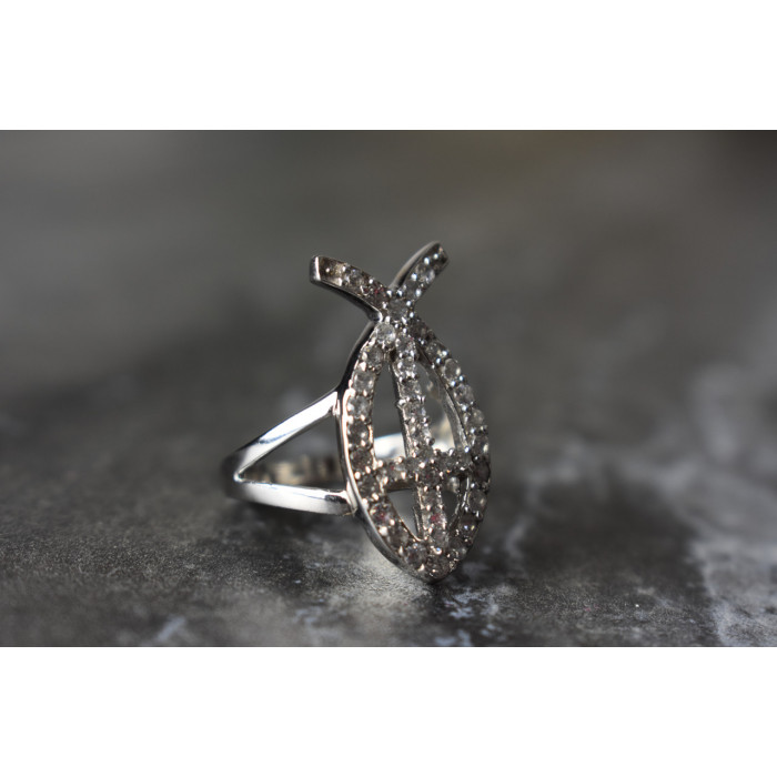 Sky Jewelry Серебряное кольцо 925 пробы с камнями Гошенит ( берилл )