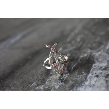 Sky Jewelry Серебряное кольцо 925 пробы с камнями Гошенит ( берилл )