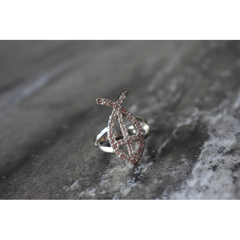 Sky Jewelry Серебряное кольцо 925 пробы с камнями Гошенит ( берилл )