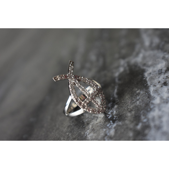 Sky Jewelry Серебряное кольцо 925 пробы с камнями Гошенит ( берилл )