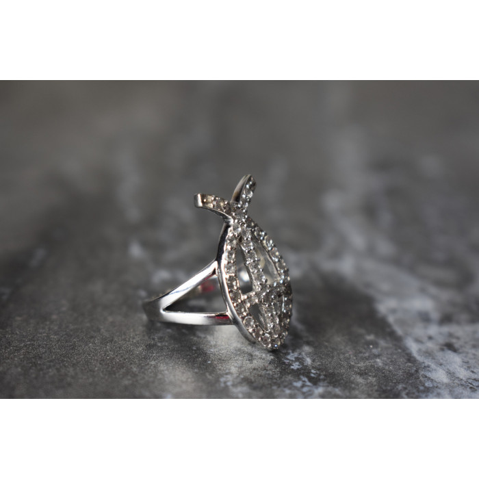 Sky Jewelry Серебряное кольцо 925 пробы с камнями Гошенит ( берилл )