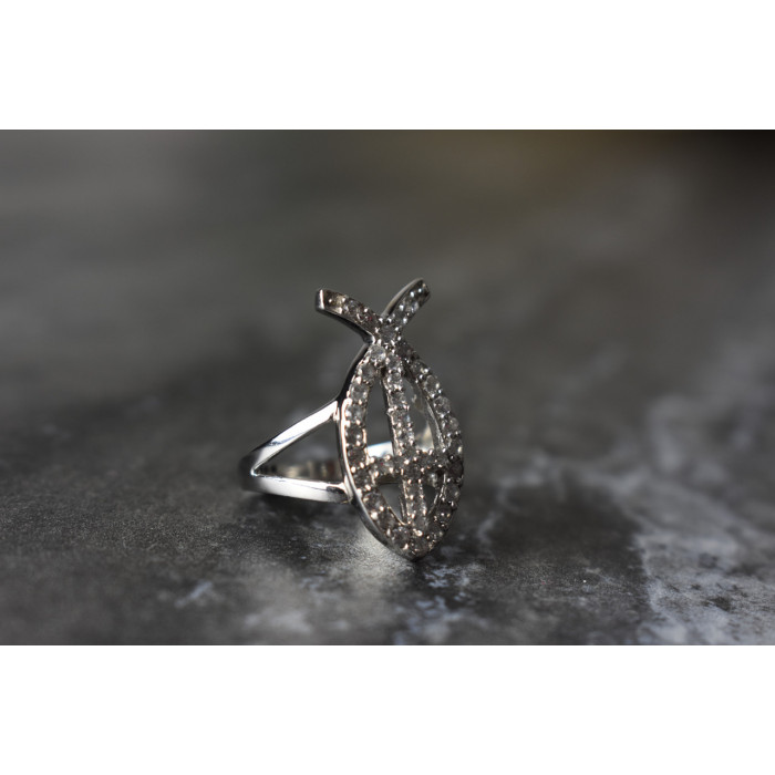 Sky Jewelry Серебряное кольцо 925 пробы с камнями Гошенит ( берилл )