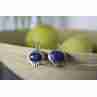 Sky Jewelry Серебряные серьги 925 пробы с камнем Содалит