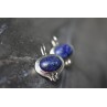Sky Jewelry Серебряные серьги 925 пробы с камнем Содалит