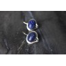 Sky Jewelry Серебряные серьги 925 пробы с камнем Содалит