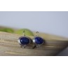 Sky Jewelry Серебряные серьги 925 пробы с камнем Содалит